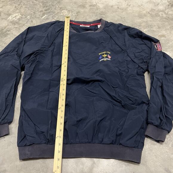 Vintage Slazenger Ryder Cup Valderrama Softshell Jacket Mens Large Blue Windbrea - Picture 2 of 6